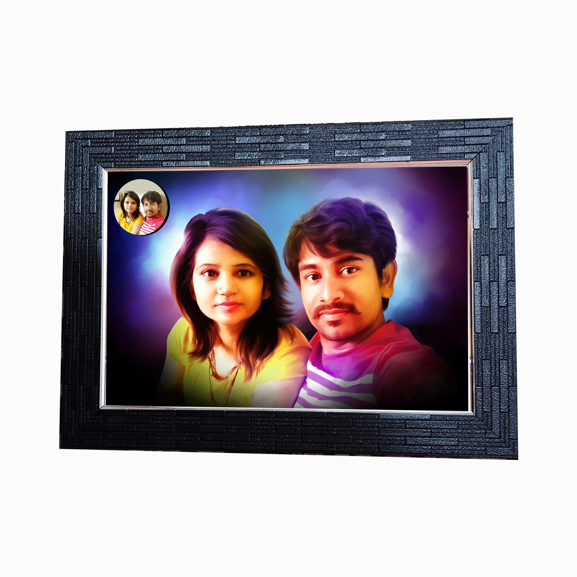 Couple Digital Art Photo Frame 02