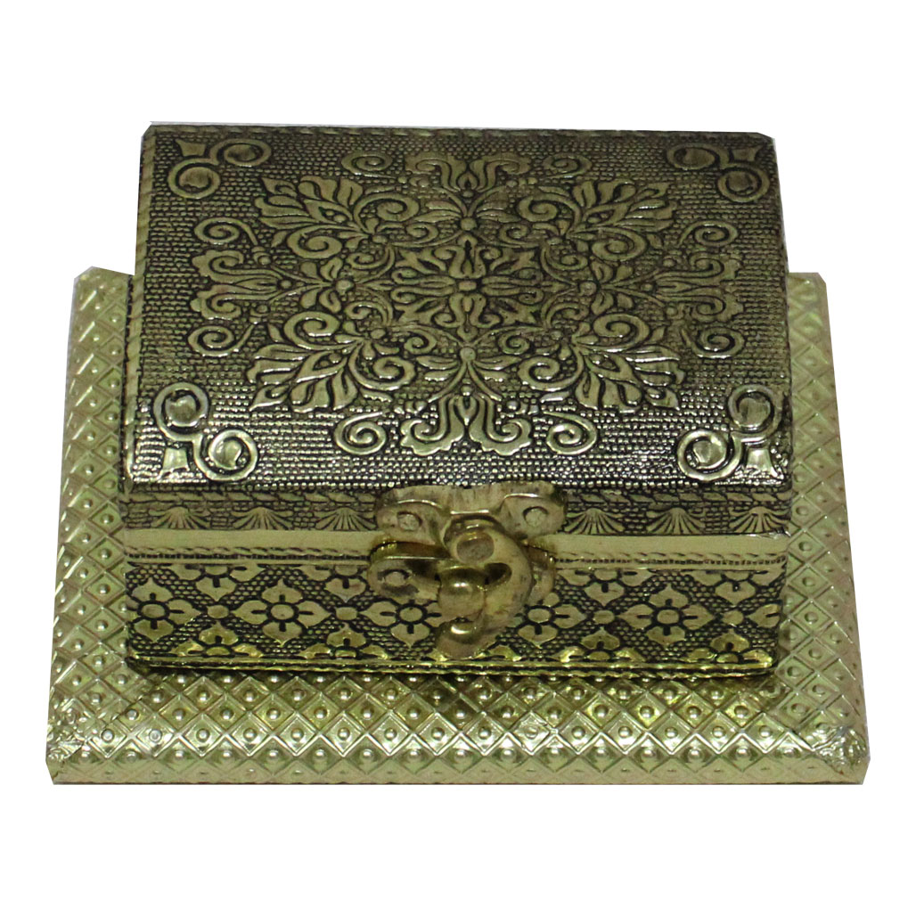 Jewellery Box Pitara Oxidised (4*5*2.5 Inches)