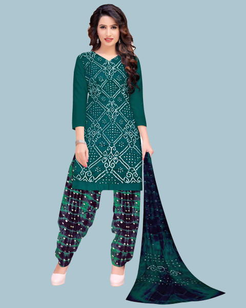 Bandhani Dress Material Online Shopping: Free✈SareesWala.com