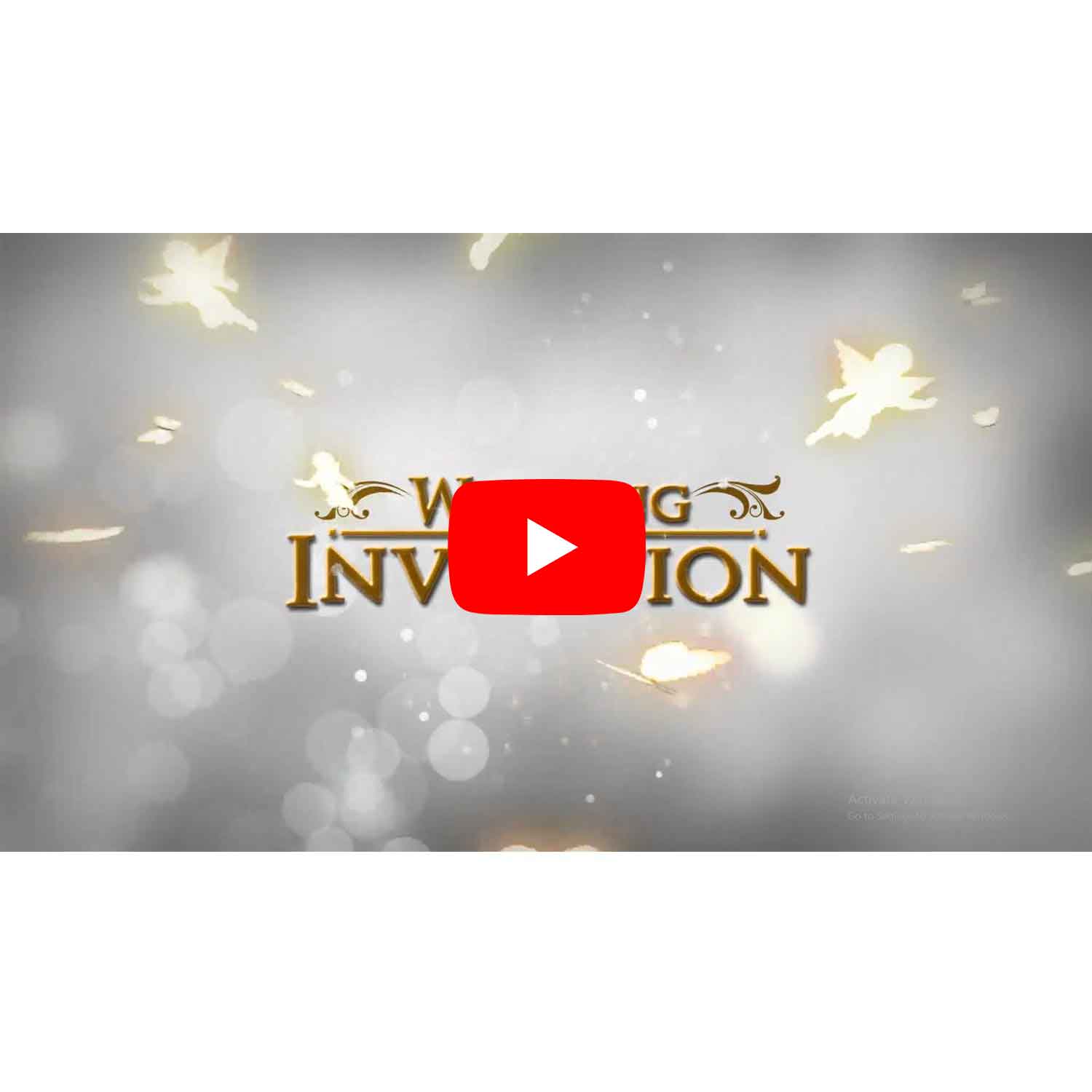 Angel Theme Wedding Invitation Video 