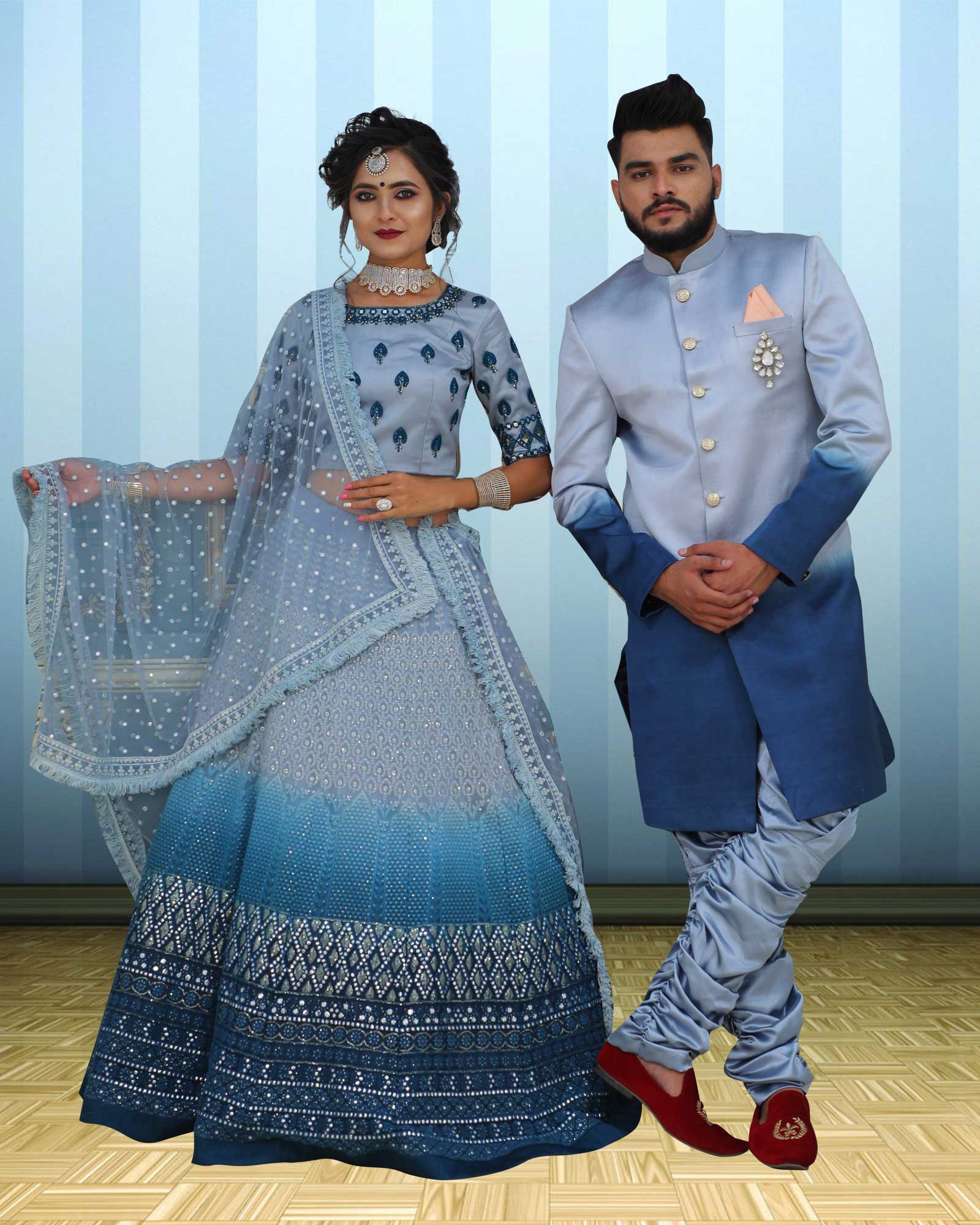 sky Blue lehenga | Bridal lehenga online, Wedding lehenga designs, Designer  bridal lehenga