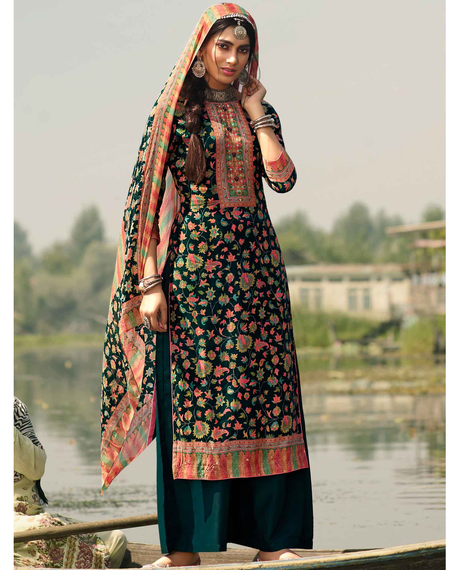 Pashmina Dress Material (Unstitched Salwar Suit) -BBQSTYLE – Blueberry  Boutique