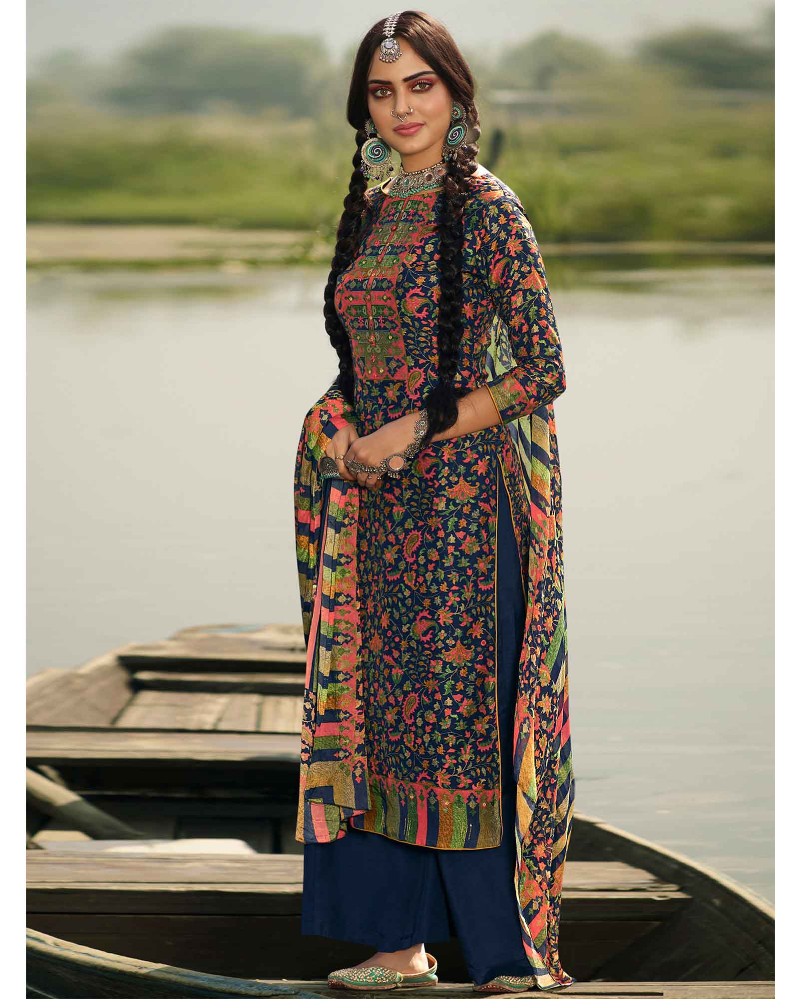 Jaipur Cotton Block Print Fabric Online Unstitched Dress Material – DMAASA