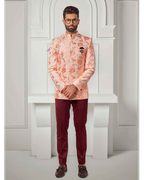 Blush Peach Jodhpuri Suit