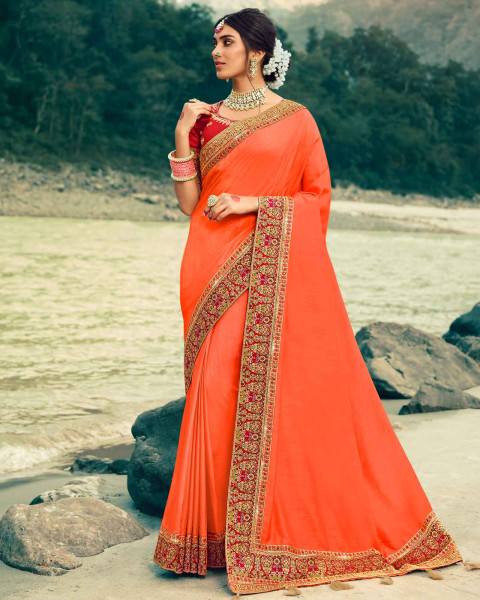 Refreshing Dark Beige Kanjivaram Silk Saree With Extraordinary Blouse –  LajreeDesigner