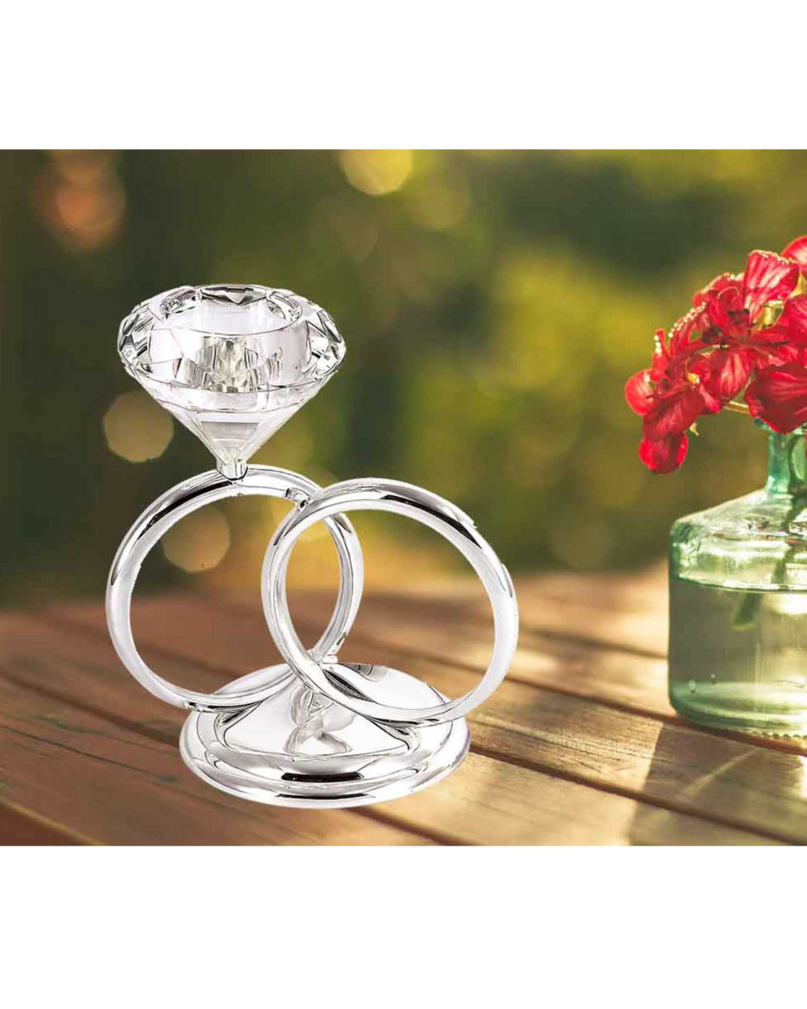 Diamond Ring T-Light Holder