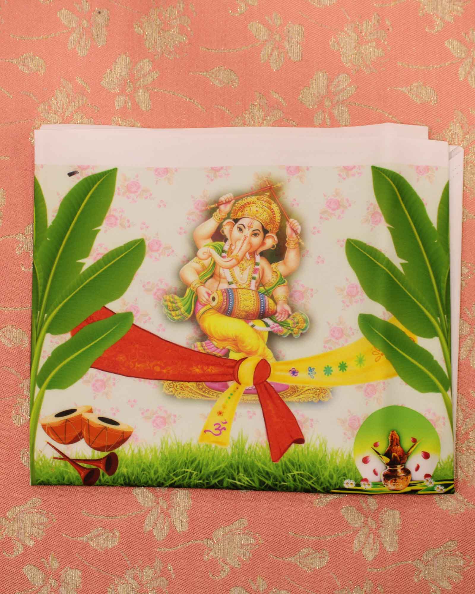 Ganpati Design Printed Hasthmelap Rumal