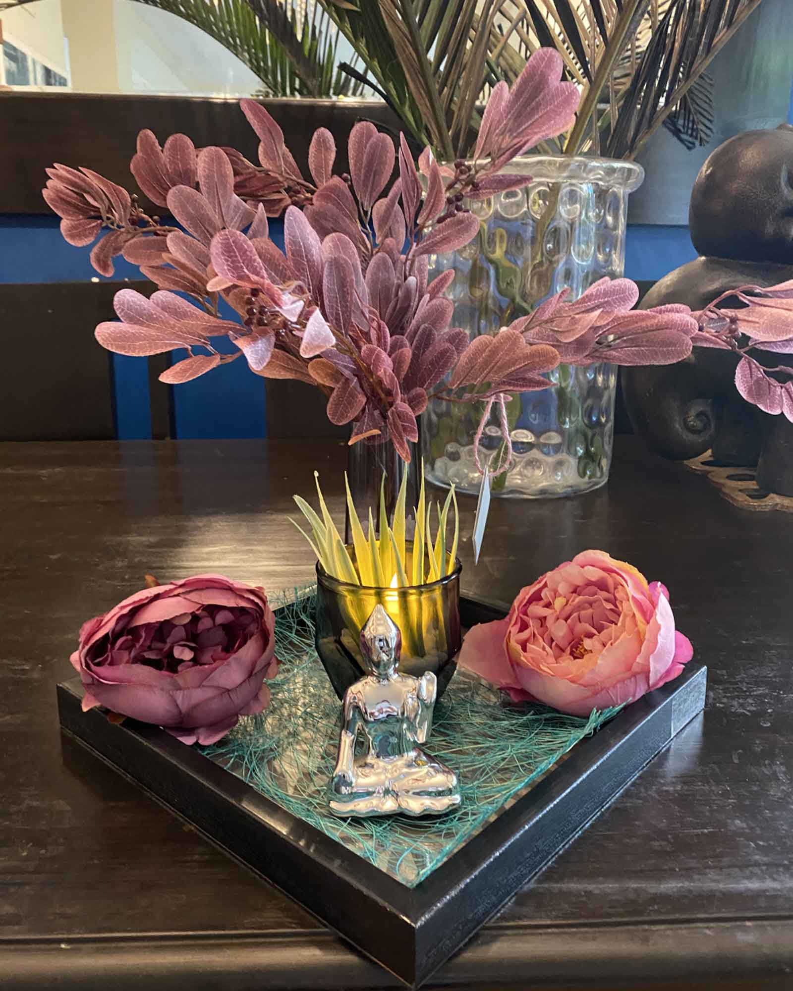 Small Floral Buddha Idol Gift Hamper