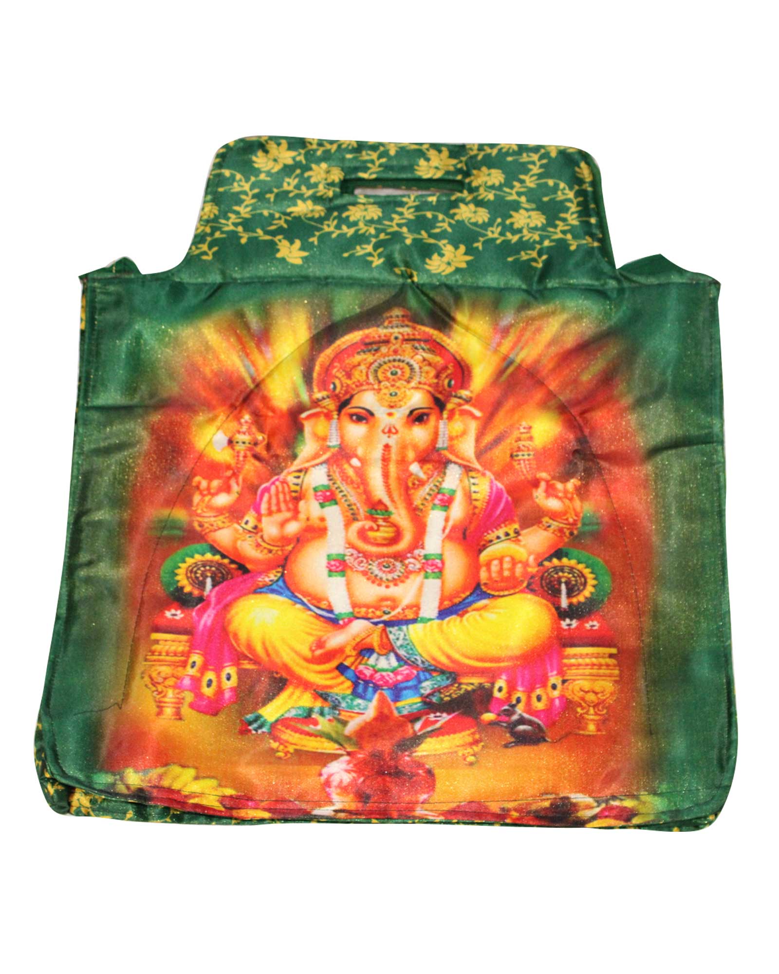 Ganesha Theme Green Anuvar Theli