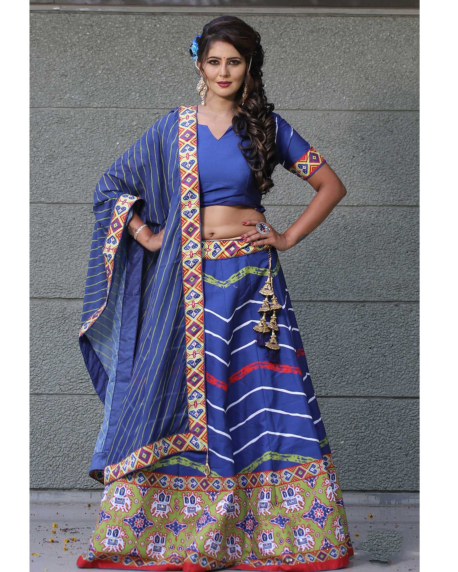 Popular $52 - $64 - Blue Lehenga Choli and Blue Chaniya Choli Online  Shopping