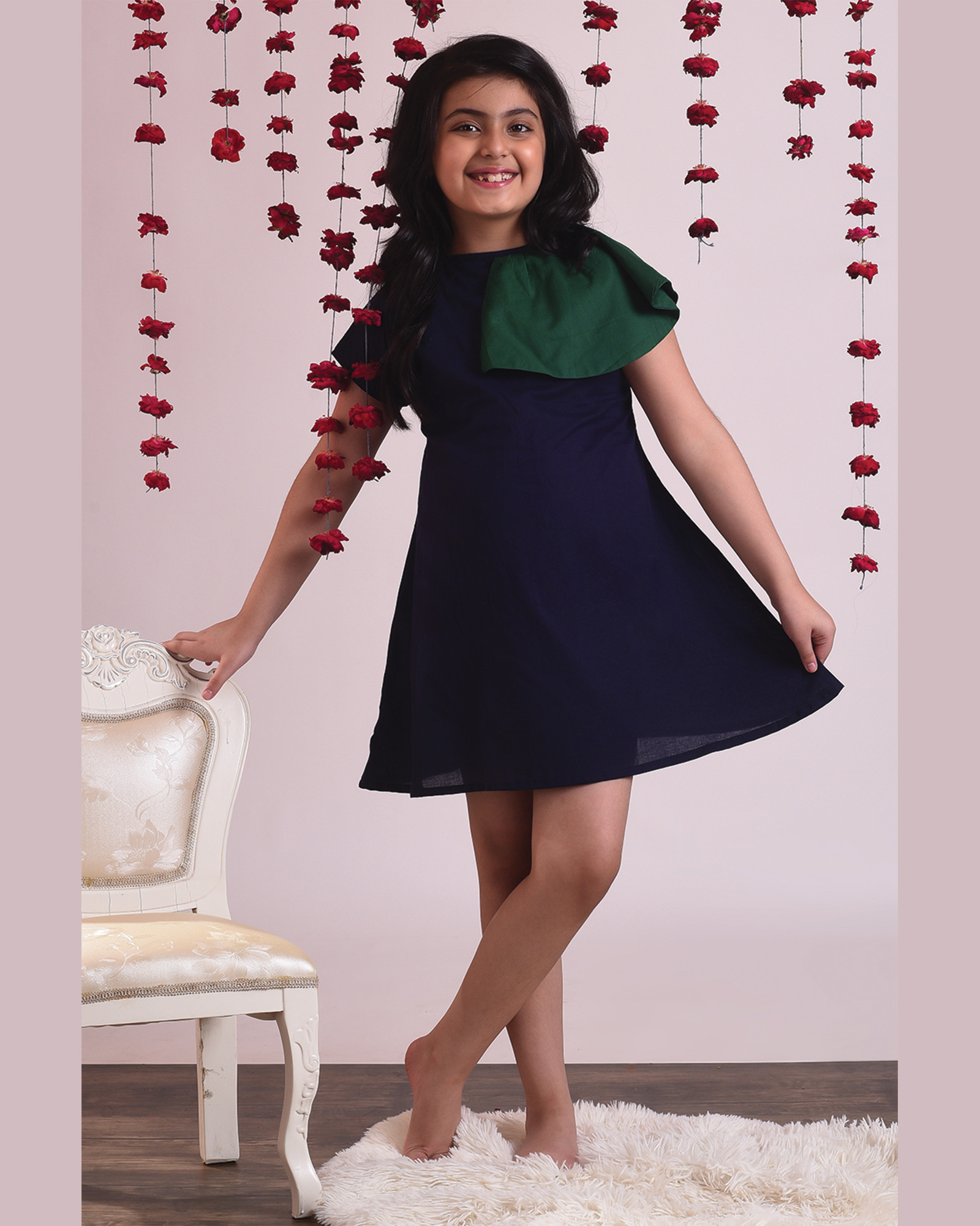 Kids Red Net Designer Gown Online in India | Couture Gowns for Kids Online  – www.liandli.in