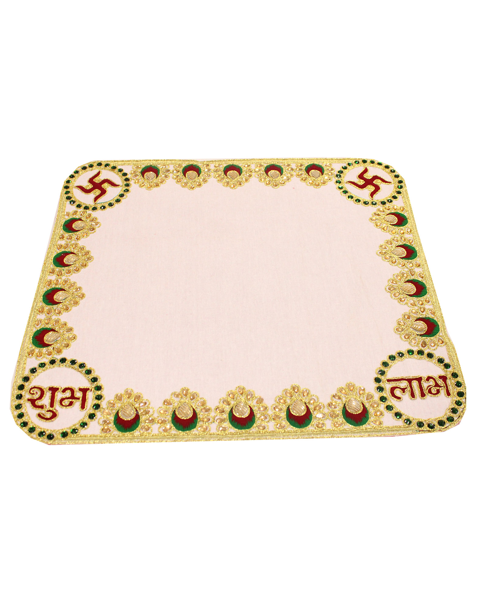 Hand Embroidered Kanku Pagla rumal for Bride Welcome