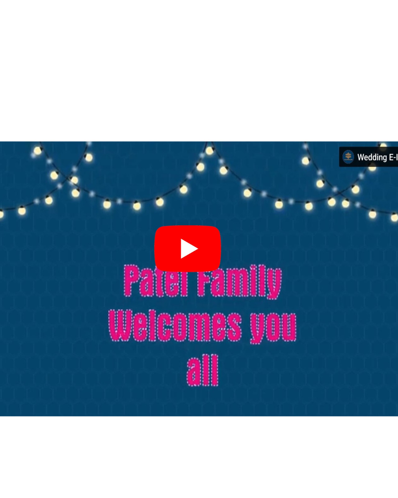 Horizontal Traditional Theme Engagement Ceremony E Invitation