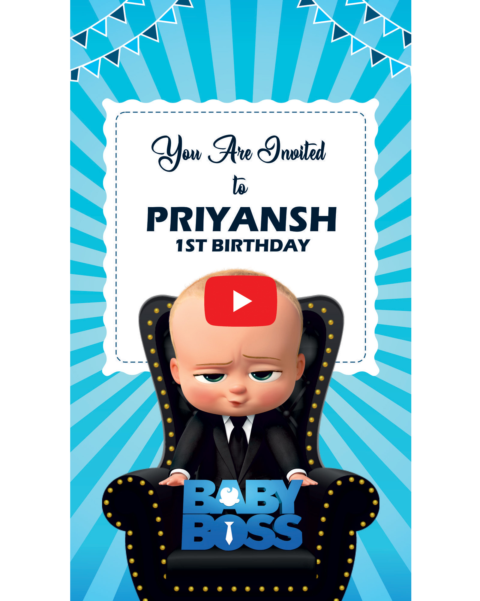 Wonderful Birthday Invitation Video  (Birthday 6)